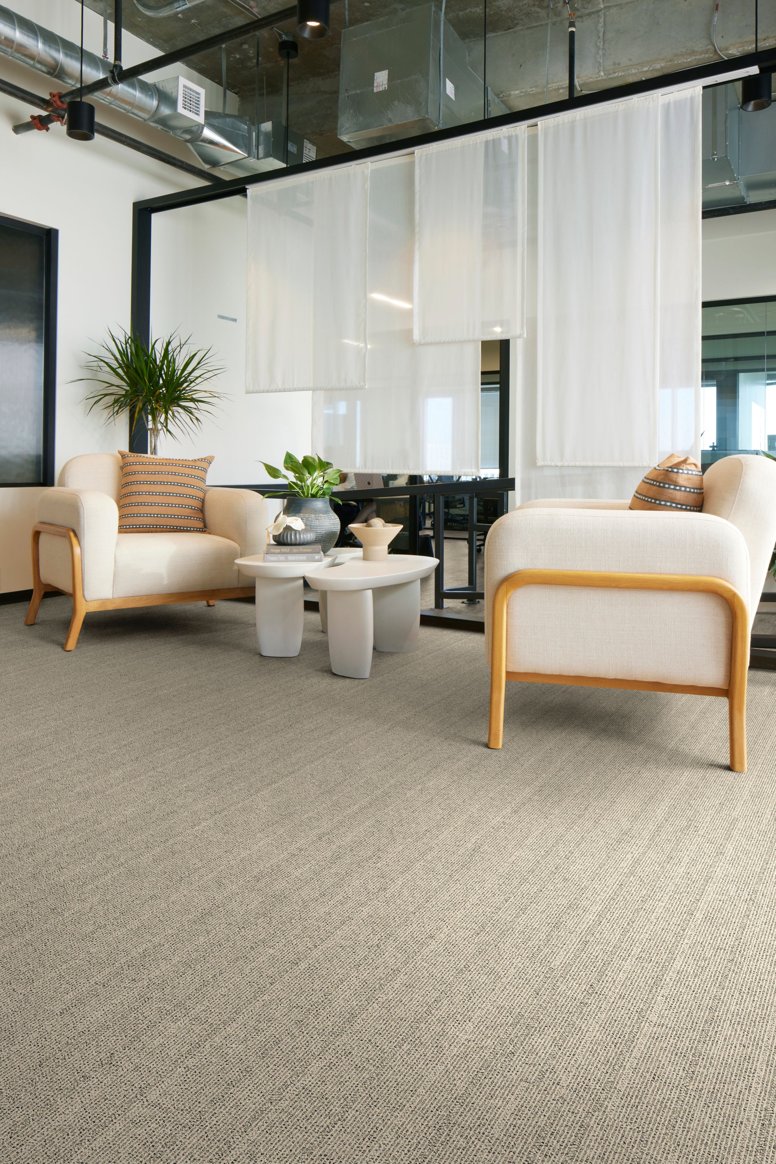 Interface WW860 plank carpet tile in workplace lobby image number 6
